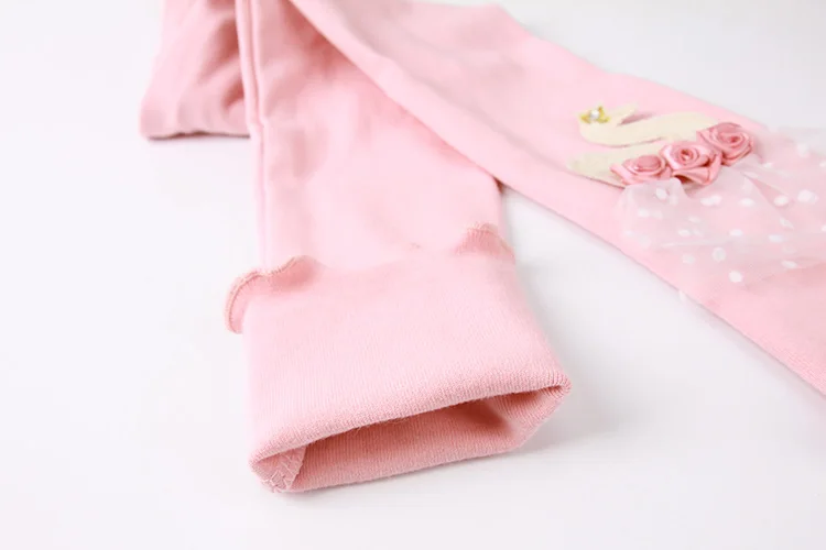 Новые осенние детские штаны хлопковые леггинсы с аппликацией для маленьких девочек милые детские леггинсы в цветочек для девочек возрастом от 2 до 9 лет
