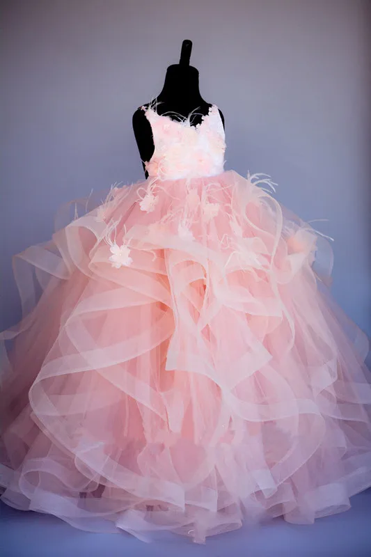 2019-New-Pink-Flower-Girls-Dresses-for-Wedding-Girls-Birthday-Pageant-Gowns-Puffy-Organza-Floral-Princess (1)
