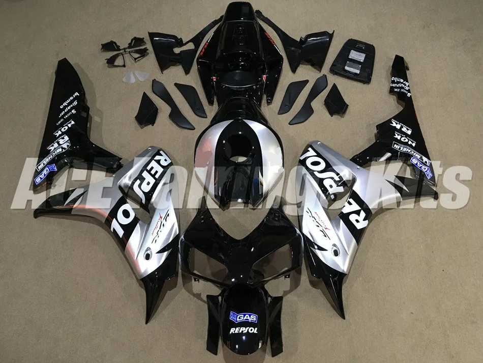 

New ABS motorcycle Bodywork fairing kit Fit for Honda CBR1000RR 06 07 fairings CBR 1000 RR 2006 2007 custom silver black repsol