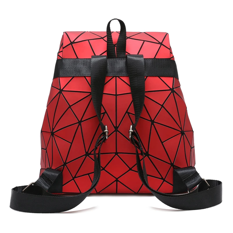 Nevenka Diamond Lattice Backpack Women Backpack Leather Creative Geometric Backpacks Drawstring Backpacks for Teenager Girl 201815
