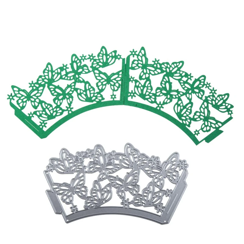 YLCD1577 бабочка торт кружева металла резки штампы для трафареты для скрапбукинга DIY открытки в альбом украшения тиснение Складная матрица вырезы