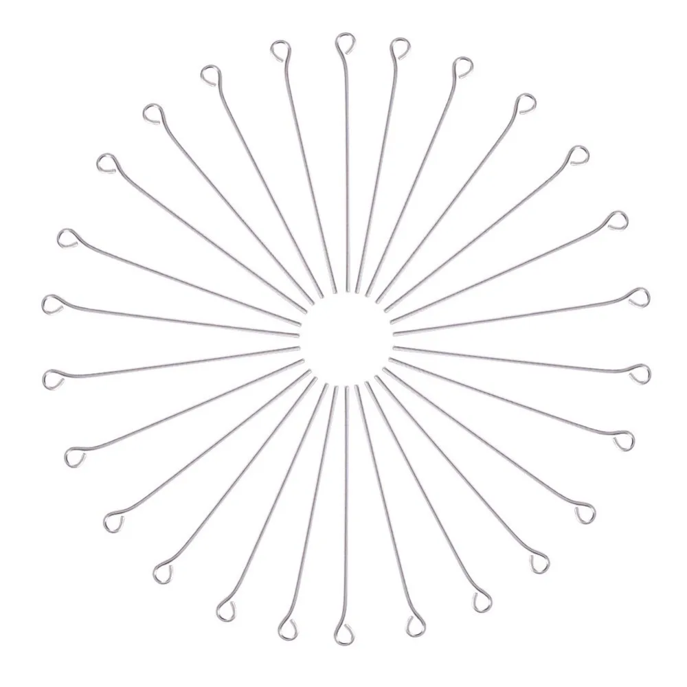 10pcs 925 Sterling Silver Head Pins Findings Eye Pin Length15/20/25/30/35/40mm for Earring Jewelry Making Accessories | Украшения и