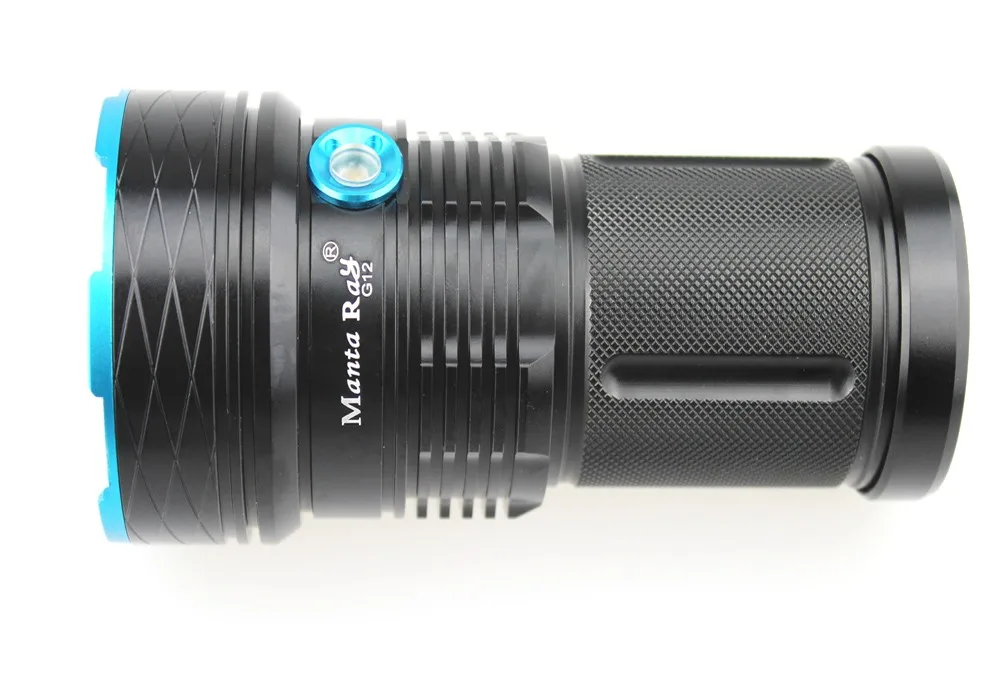 Манта G12 12xcree XML 12000lm 3-Режим светодиодный фонарик (1x18650/2x18650 /3x18650/4x18650)