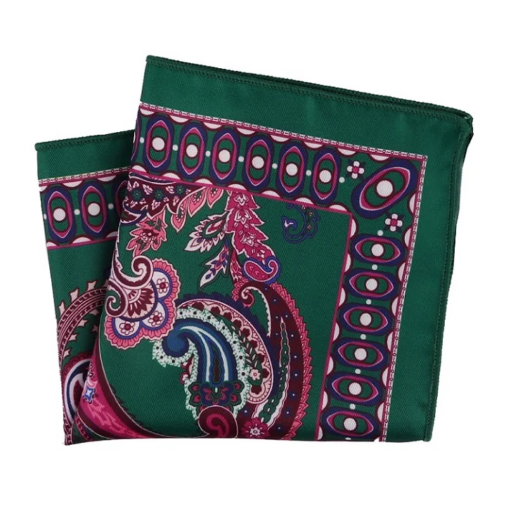 MPK-131pocket square Портной Смит стиль Hankies Яркие Красочные Пейсли карманные квадратные винтажные Платки Шарфы мужские карманные модные аксессуары - Цвет: MPK-131pocket square