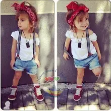 5 компл./лот, детская одежда костюмы для девочек 31205 белая футболка+ джинсовые штаны, комбинезон комплект для девочек 0314 sylvia it