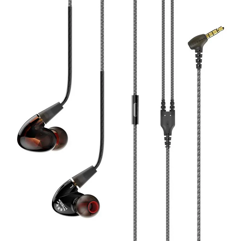 con micr/ófono Color Negro Transparente TENNMAK MMCX Cable Desmontable con Mando a Distancia y micr/ófono para Auriculares TENNMAK Pro Piano Trio y Otros MMCX