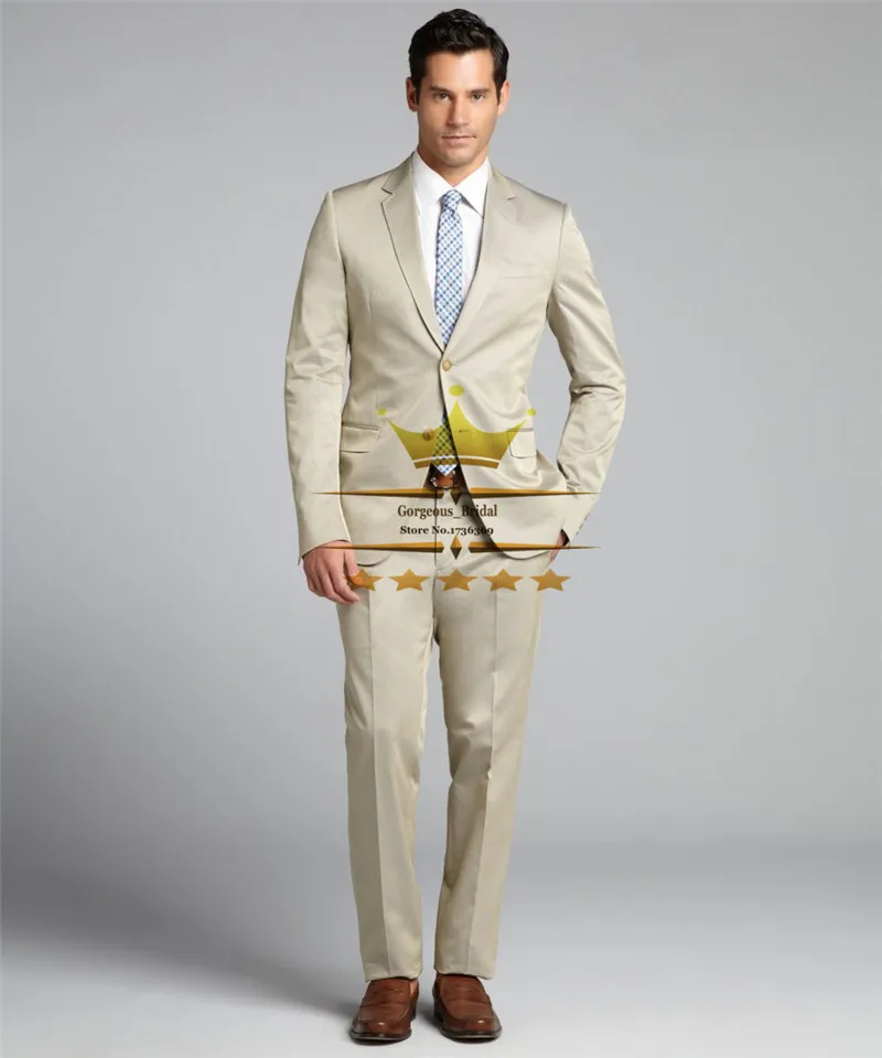 Mens Khaki Suits For Wedding Latest Coat Pant Designs Brown Khaki Wedding Suits for Men