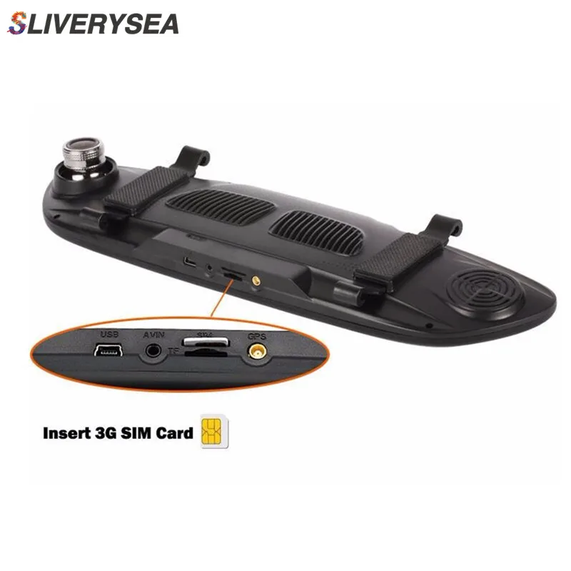 SLIVERYSEA 3G 7 &quotАвтомобильный видеорегистратор GPS навигация WiFi Android Full HD 1080P