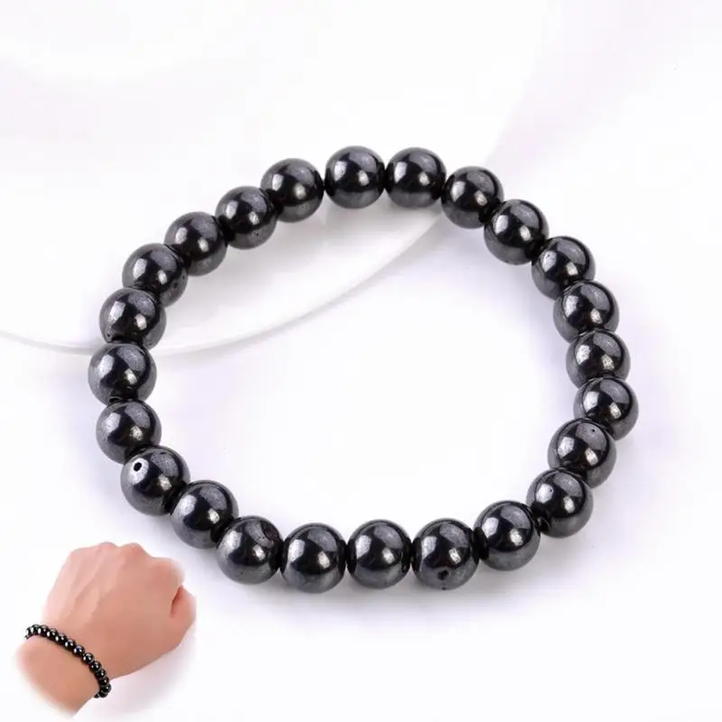 1pc Magnetic Healthcare Bracelet Slimming Black Stone Stimulating Acupoints Magnetic Therapy font b Weight b font