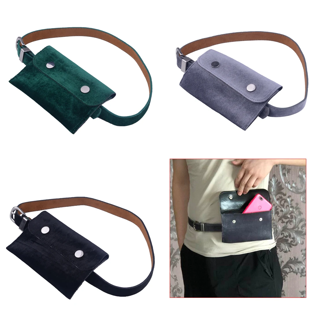 1Pc Fashion Women Travel Hip Waist Belt Bags Fanny Pack Handbag Money