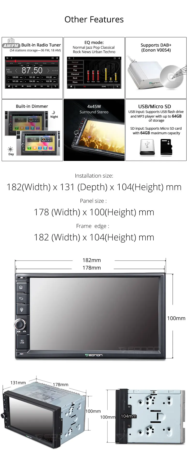 Flash Deal 7" Quad Core 2GB RAM Android 6.0 Double Din Car Navigation GPS 2 Din Car Multimedia Two Din Car Radio with 64GB USB/SD Support 3 Flash Deal 7" Quad Core 2GB RAM Android 6.0 Double Din Car Navigation GPS 2 Din Car Multimedia Two Din Car Radio with 64GB USB/SD Support 3