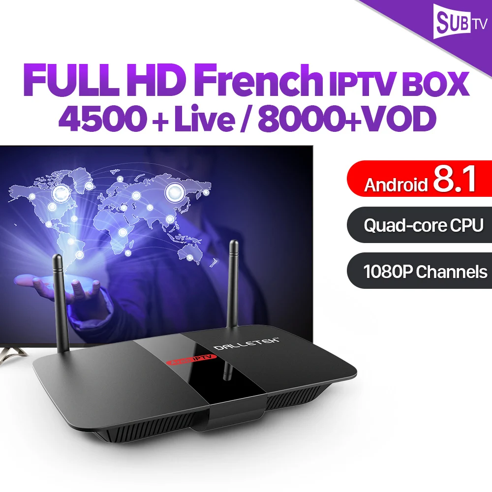 

Leadcool R1 IPTV France Arabic Android 8.1 Box RK3229 Quad-Core TV BOX With 1 Year SUBTV IPTV French Arabic Belgium Italy IP TV