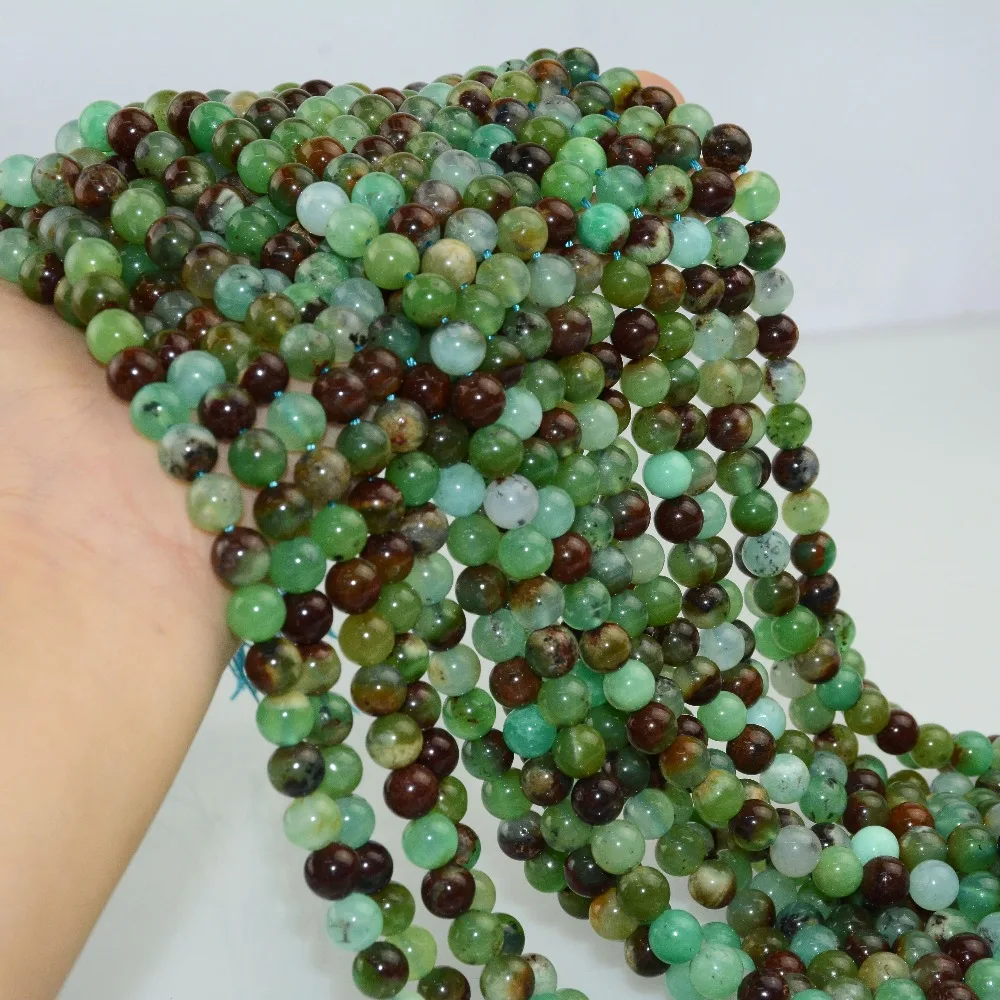 

Natural Chrysoprase / Chrysoprasus Loose Round Beads 6mm,8mm