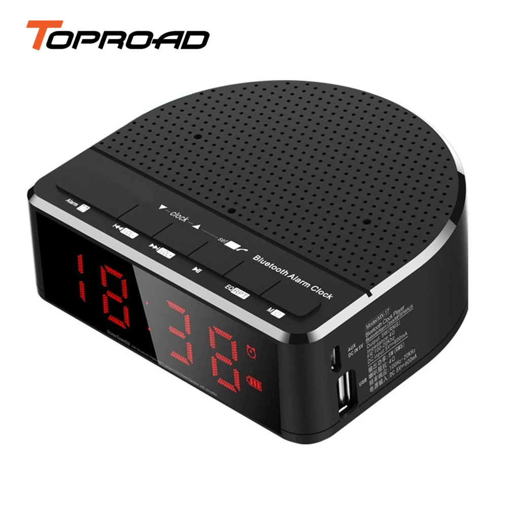 TOPROAD мини bluetooth динамик на рабочий стол беспроводной Hi Fi стерео плеера Поддержка