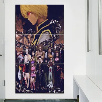 

Canvas HD Printed Home Decor Living Room Pictures 3 Piece Phantom Brigade Painting Anime Hunter x Hunter Poster Modern Wall Art