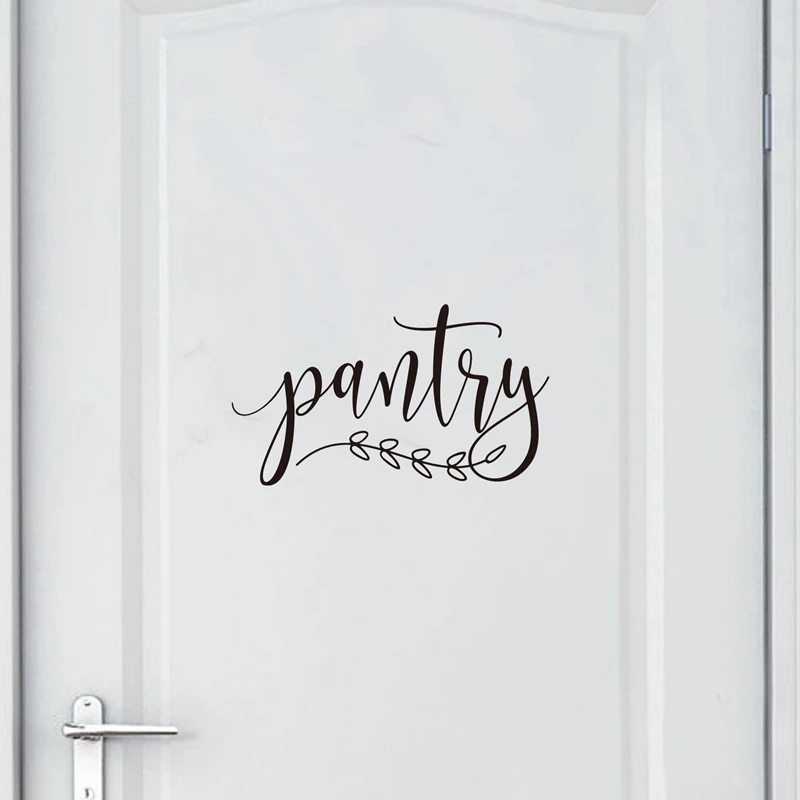 Pantry Sign Art Decal Door Decor