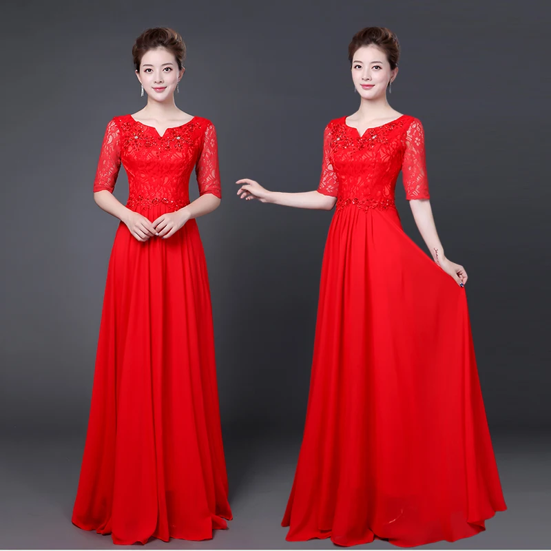 Сценические костюмы для певцов платье хора Disfraz Hanfu новое длинное групповое шоу