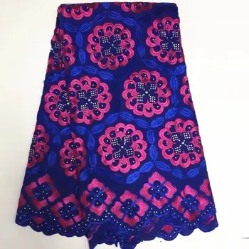 

High Quality Swiss Voile Lace 2017 African Voile Swiss Lace Fabric 5yards African Swiss Cotton Voile Lace Fabric For Clothes 5