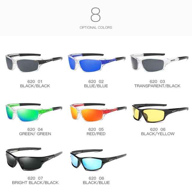 DUBERY Polarized Night Vision Sunglasses Men’s Retro Male Sun Glasses For Men Driver Brand New Luxury Mirror Shades Oculos