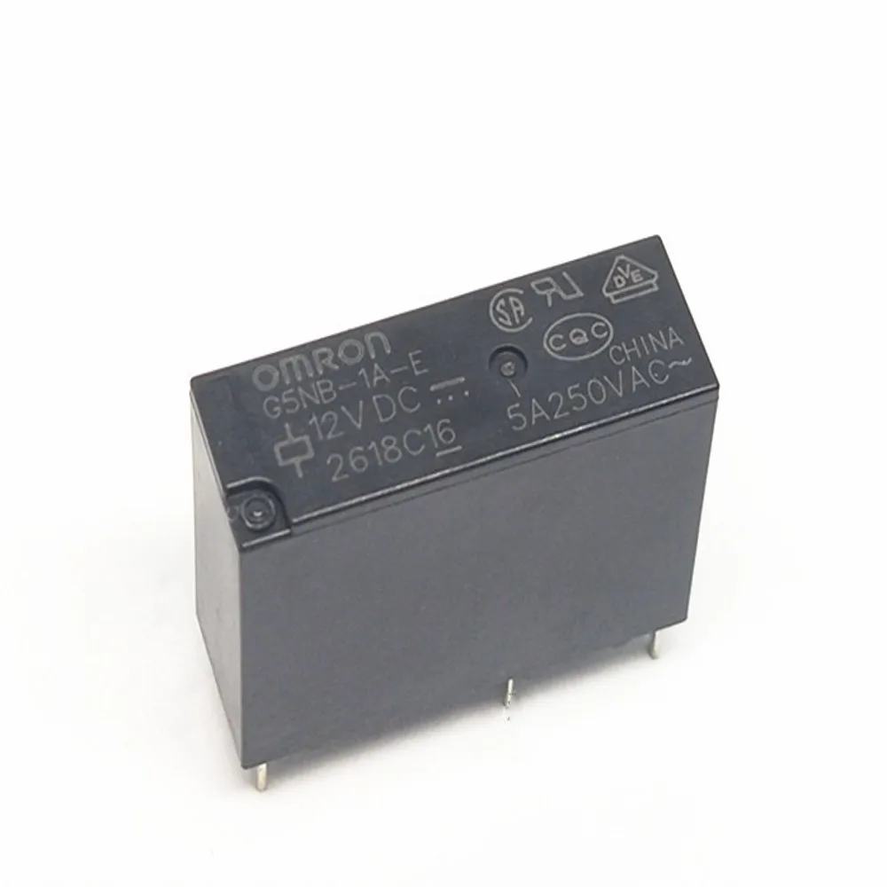 50 шт. OMRON Мощность реле G5NB-1A-E-5VDC G5NB-1A-E-12VDC G5NB-1A-E-24VDC G5NB-1A-E 5В/12В/24VDC 5A 4 Пина группа нормально разомкнутый