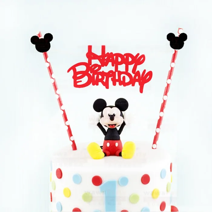 Happy Birthday Flag Cake Topper Happy Birthday Flag Cake Topper