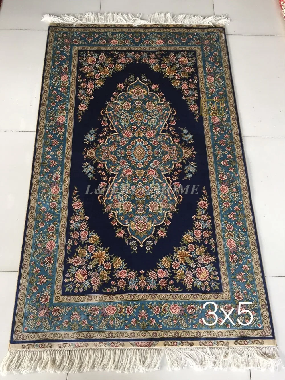 3'X5' 230 линия ручной работы Шелковый Восточный персидский ковер ручной работы шелковый ковер для украшения дома