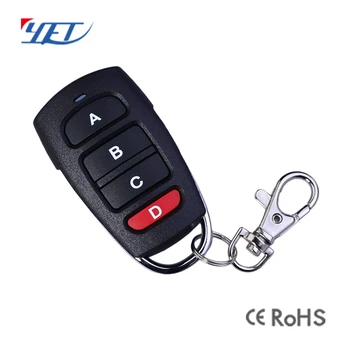 

Free shipping !!! 100PCS Universal clone fixed code & rolling code 4 button 433.92mhz remote YET084