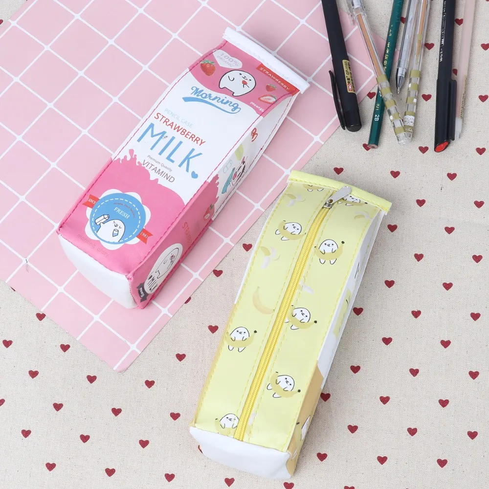 Креативный чехол карандаш Kawaii кожаная сумочка для ручек и карандашей коробка