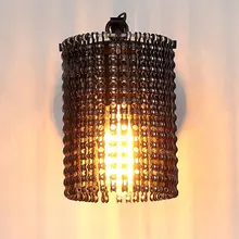 Modern Wall Lamps Sconces Iron Bicycle Chain for Restaurant Bedroom Decorative Wall Lights Lamparas Home Lighting Fixture home antique chrome crystal wall lamps modern silver aluminium wall sconces lighting lamparas de pared bathroom led wall lights