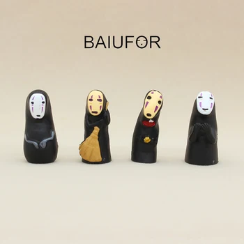 

BAIUFOR Spirited Away No Face Men Model Fairy Garden Miniatures DIY Terrarium Landscape Figurines Action Figure Home Decor