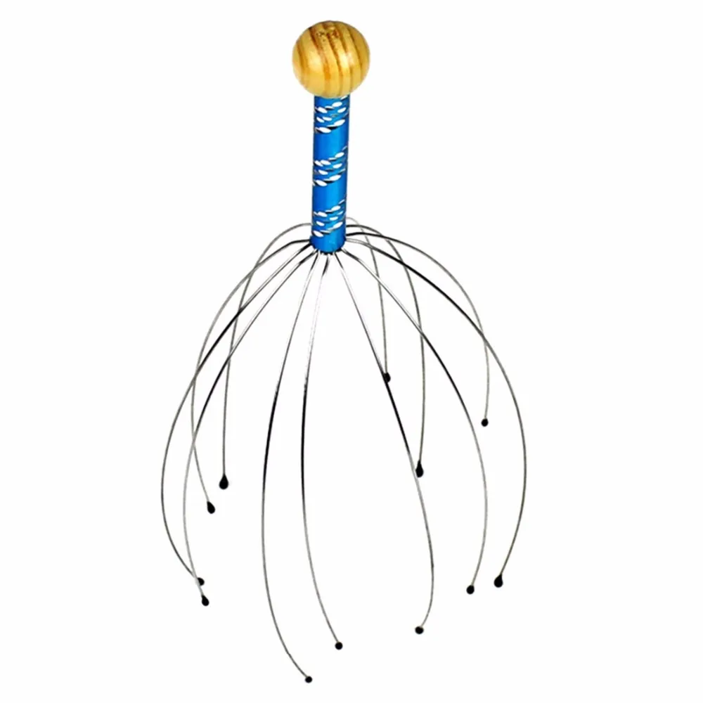 3 шт Осьминог головы массажёр кожи головы Массажная расческа антистресс Расслабляющая голова нервы массажные коготки Tens обезболивающий массажер для тела