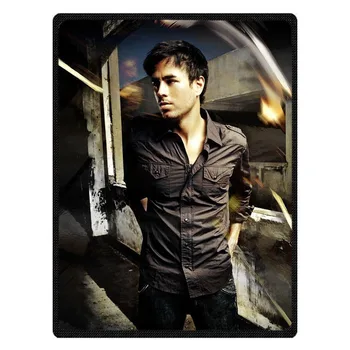 

Enrique Iglesias Print Super Soft Manta Coral Flannel Blanket Bed Plane Travel Throw Blankets Baby Kids Bed She