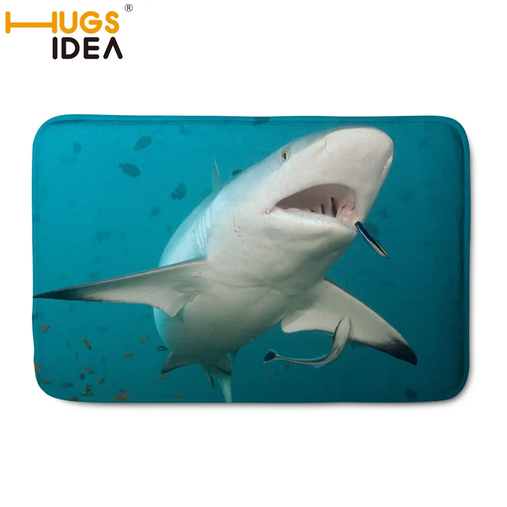 HUGSIDEA Противоскользящий прямоугольник Дельфин фланелевый с принтом ковер спальня украшают детскую площадь ковер для гостиной современный 59*40 см