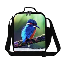 2 New Fashion 2015 Children Lunch Bags 3D Floral Printing Thermal Bag Insulated Lunch Bags for Women Outdoor Students Picnic Bags