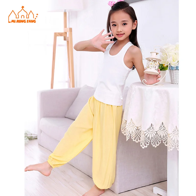 Summer Baby Girls Pajamas Bottoms Solid Modal Knitted Child Unisex