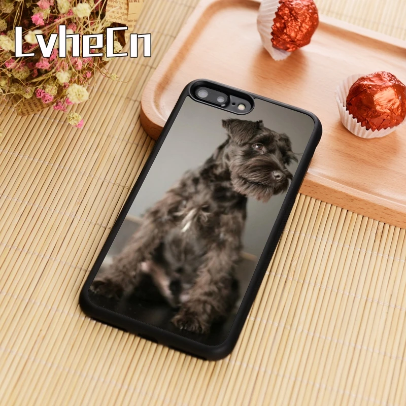 LvheCn милая собака миниатюрный Шнауцер чехол для телефона iPhone 5 6s 7 8 plus 11 pro X XR XS max