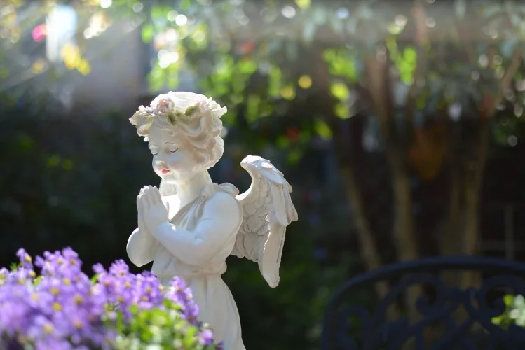 Американские ретро молитвенные Ангел свадебные украшения дарят подарки садовые полимерные скульптура с орнаментов украшения гостиной