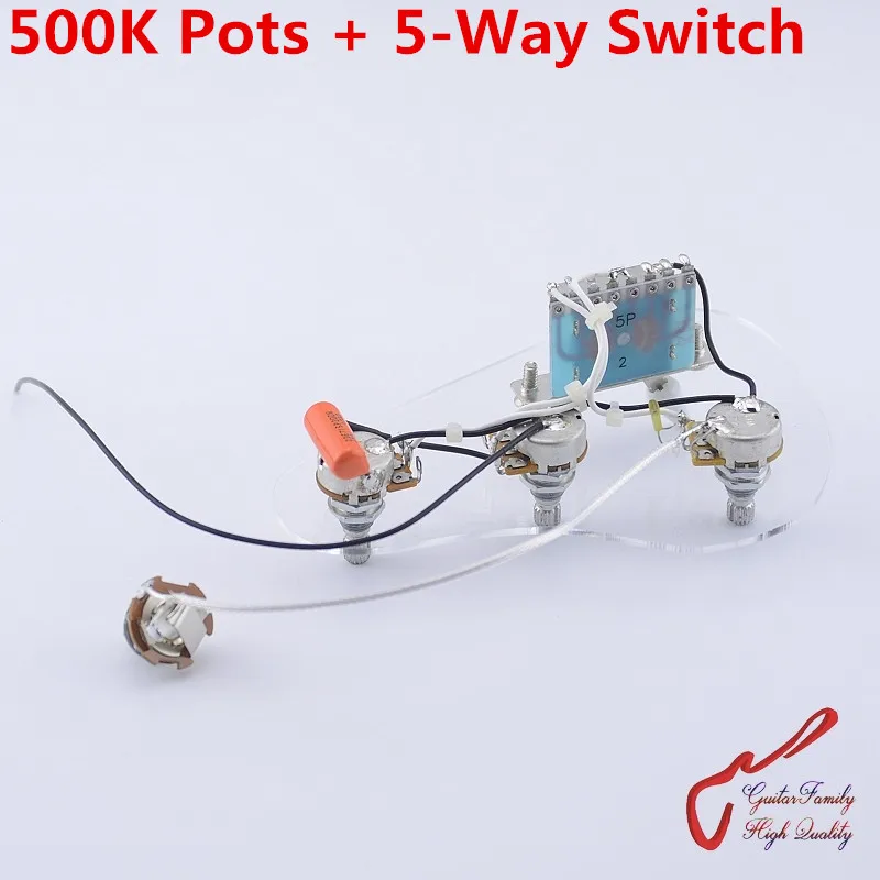 detail feedback questions about 1 set guitarfamily electric guitardetail feedback questions about 1 set guitarfamily electric guitar wiring harness ( 3x 500k pots 5 way switch jack ) ( 1156 ) on aliexpress com