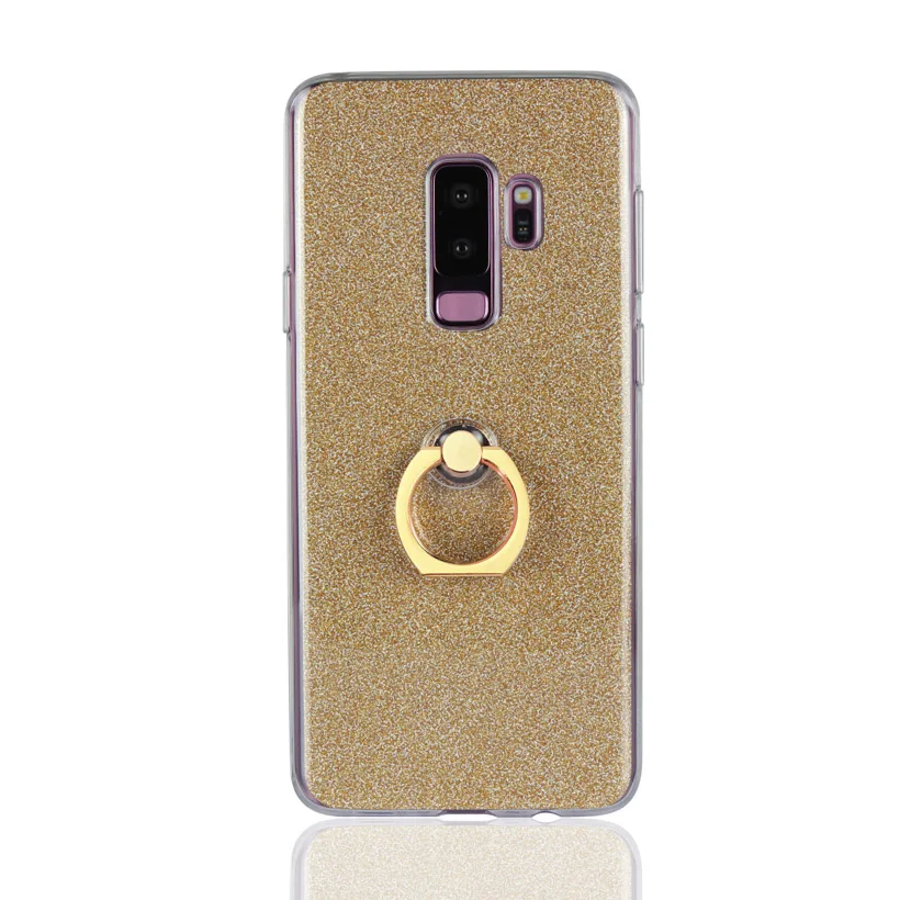 gold Яркие чехлы для samsung Galaxy A70 A60 A50 A40 A30 A10 A40S A6S A2 A9s A8S Core Bling кольцо Стразы браслет Чехлы бампер - Цвет: gold