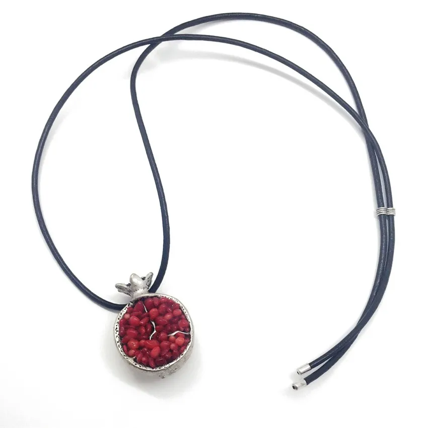 Pomegranate Charm Necklace