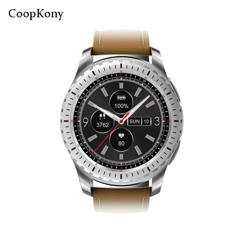 

Coopkony Smart Watch 2G Phone Bluetooth Wristwatch Support SIM TF Heart rate Tracker Smartwatch for iPhone Xiaomi Android Phone