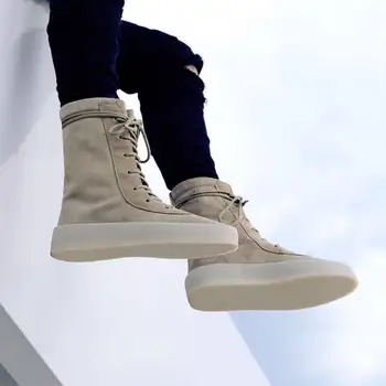 

Please Compare With Lower Price Motorcycle Boots Men Genuine Leather Boots Kanye Weat Fashion Great Season2 Collection Stage