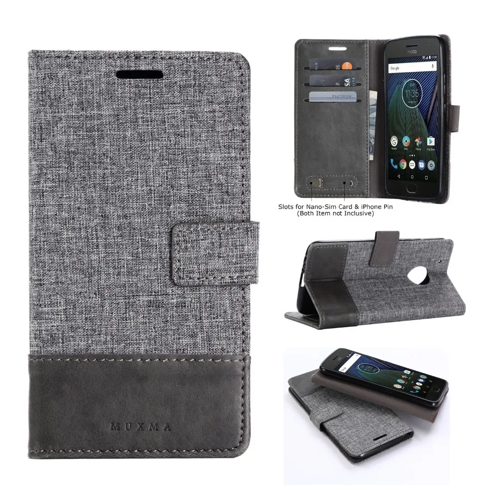 

Leather Flip Book Case For Moto G5 G5S Plus PU TPU Magnet 360 Full Protective Cover For Motorola G4 Plus X4 Luxury Casing Case