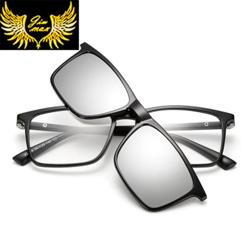 

Fashion Clip-on Men Women With 5 Pieces Clip On Sunglasses Polarized Magnetic Glasses For Men Driving Myopia Optical
