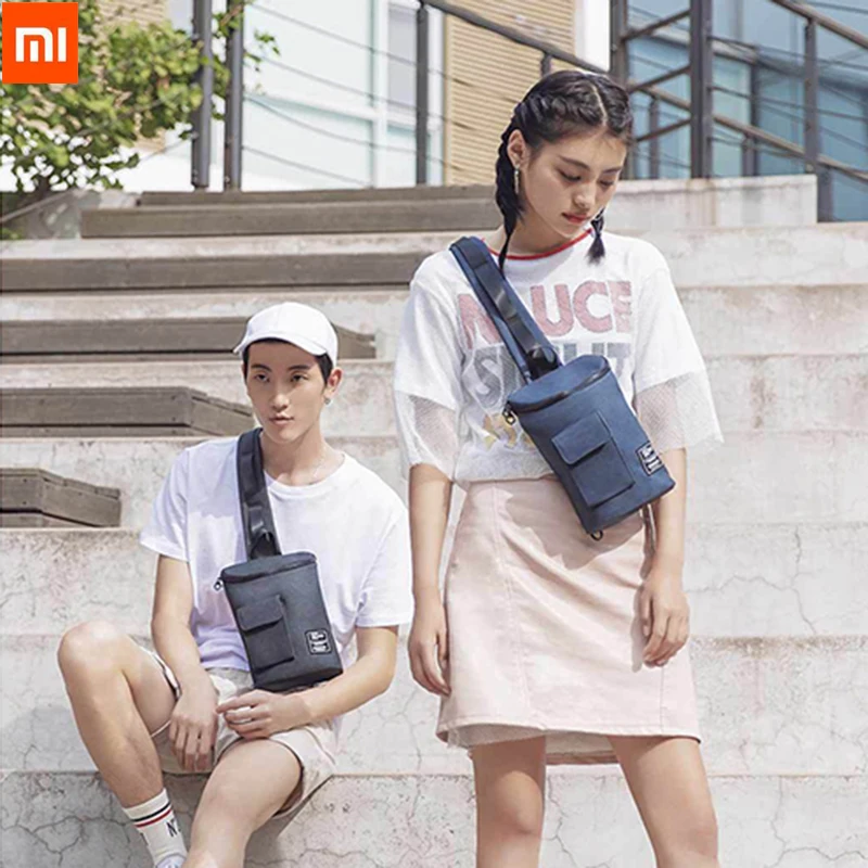 

Xiaomi 90 Chic Leisure Chest Bag Fashion Backpack Men Women Mini Shoulder Type Pack Unisex Rucksack Crossbody Bucket bag 2018