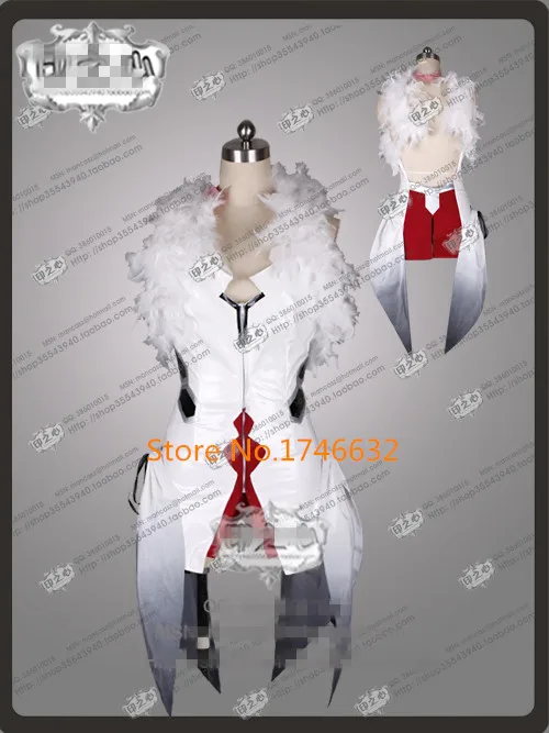 

Hot Anime Guilty Crown Inori Yuzuriha Party Fashion Uniform Skirt Cosplay Costume white battle dress