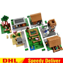 LP 18008 1673 шт. шахты наборы для ремесла, набор для строительства деревни образования детей конструкторных блоков, Детские кубики LPings модели игрушки с дистанционным управлением с настраиваемым потоком воздуха, клон kayfun 21128