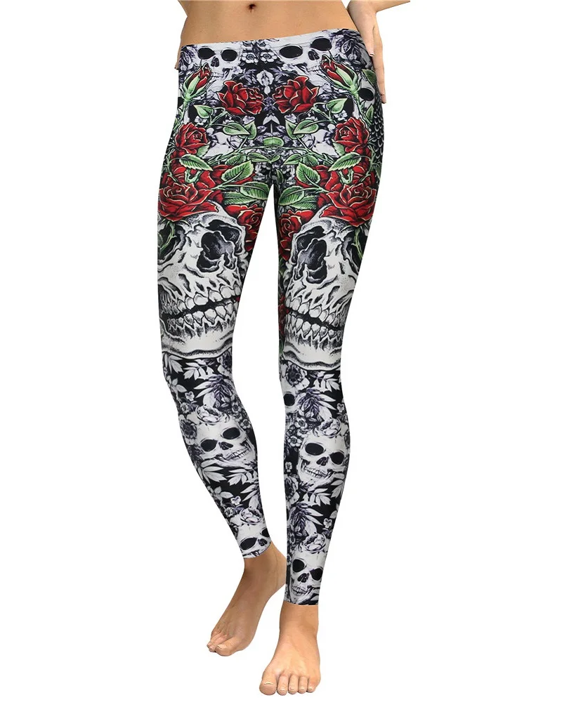 Rose skull legging (1)