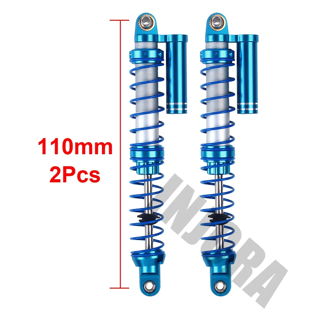 Injora масло Регулируемый 90 100 110 120 мм амортизатор металлический демпфер для 1/10 RC Гусеничный Traxxas TRX4 осевой SCX10 90046 WRAITH - Color: 110mm 2PCS