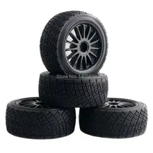 4pcs 80mm Tarmac Wheels Tires For RC HPI WR8 Rally Off Road Buggy Truck HSP 1